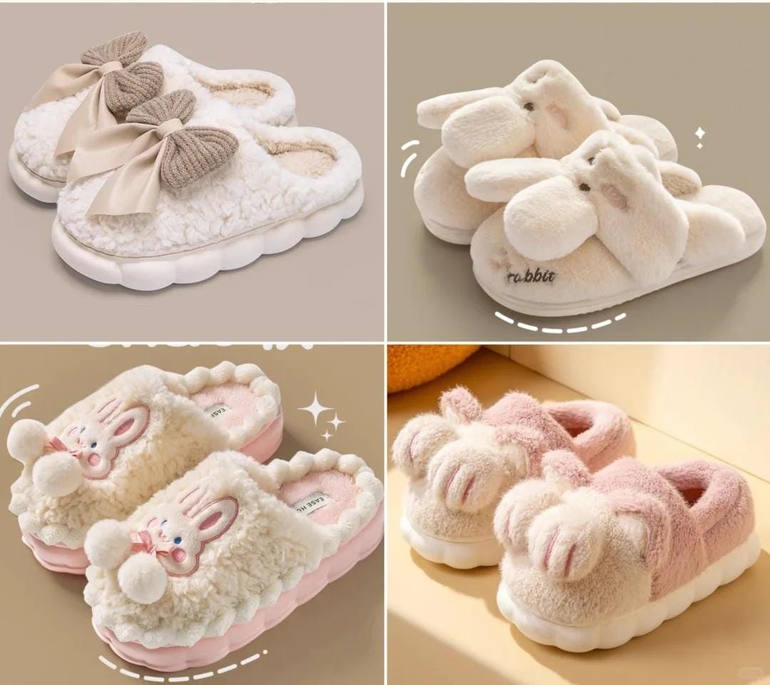 Cotton Plush Slippers