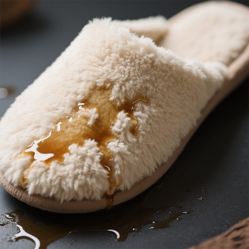 Cleaning Plush Slippers