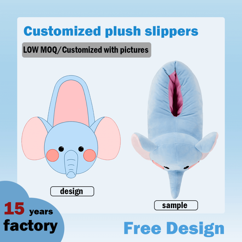 Custom Plush Slippers