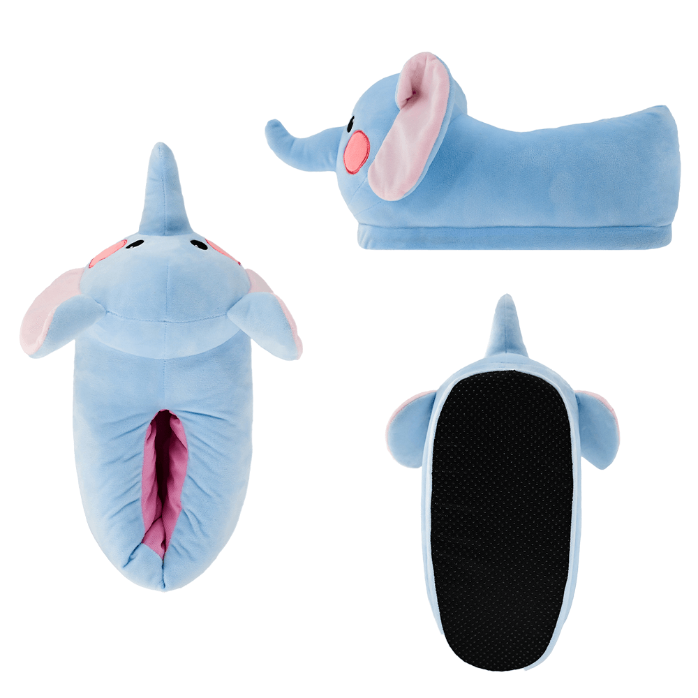 Custom Plush Elephant Slippers